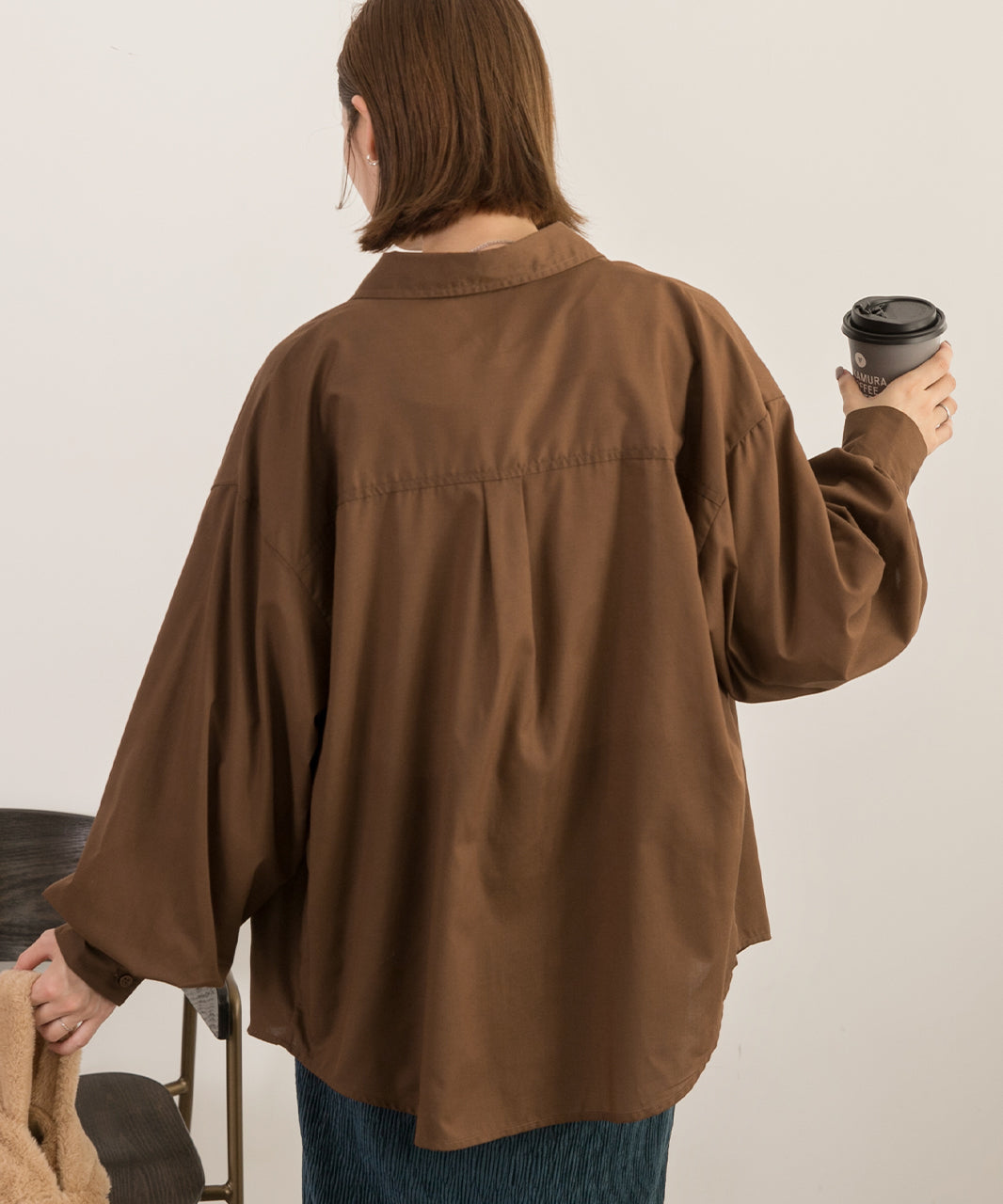 Ad Thie 【2023AW New Collection】 Volume Sleeve Oversized Shirt