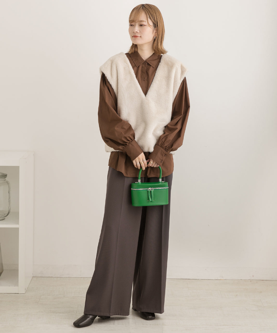 Ad Thie 【2023AW New Collection】 Volume Sleeve Oversized Shirt