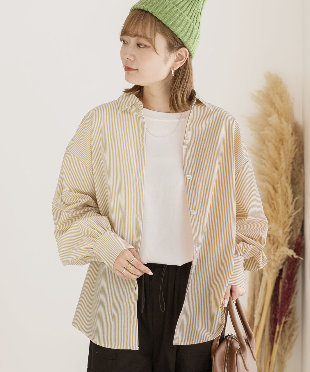 Ad Thie 【2023AW New Collection】 Volume Sleeve Oversized Shirt