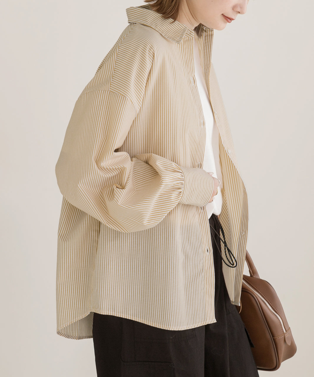 Ad Thie 【2023AW New Collection】 Volume Sleeve Oversized Shirt