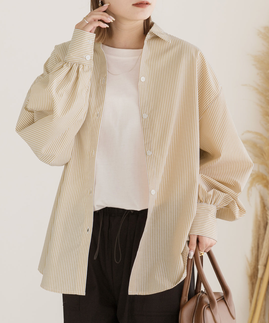 Ad Thie 【2023AW New Collection】 Volume Sleeve Oversized Shirt