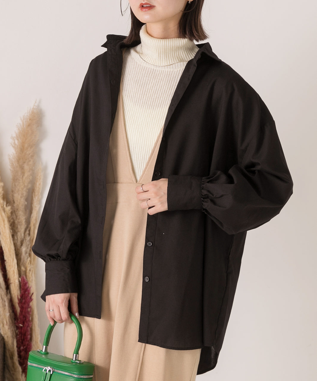 Ad Thie 【2023AW New Collection】 Volume Sleeve Oversized Shirt