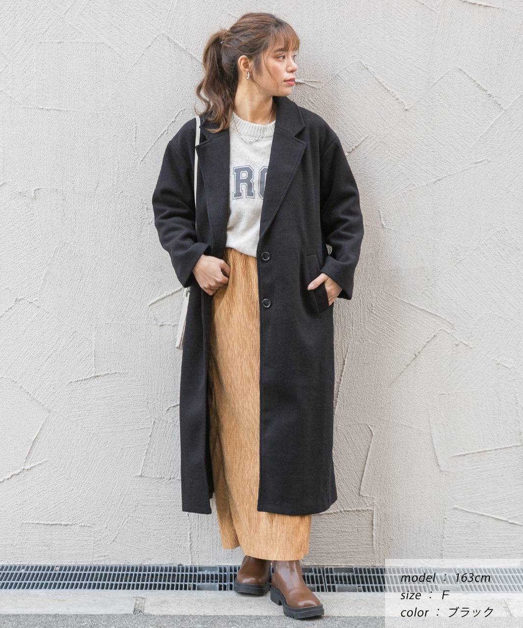 アドティエ ad thie 羊毛觸感 切斯特長外套 秋服 秋 冬服 冬