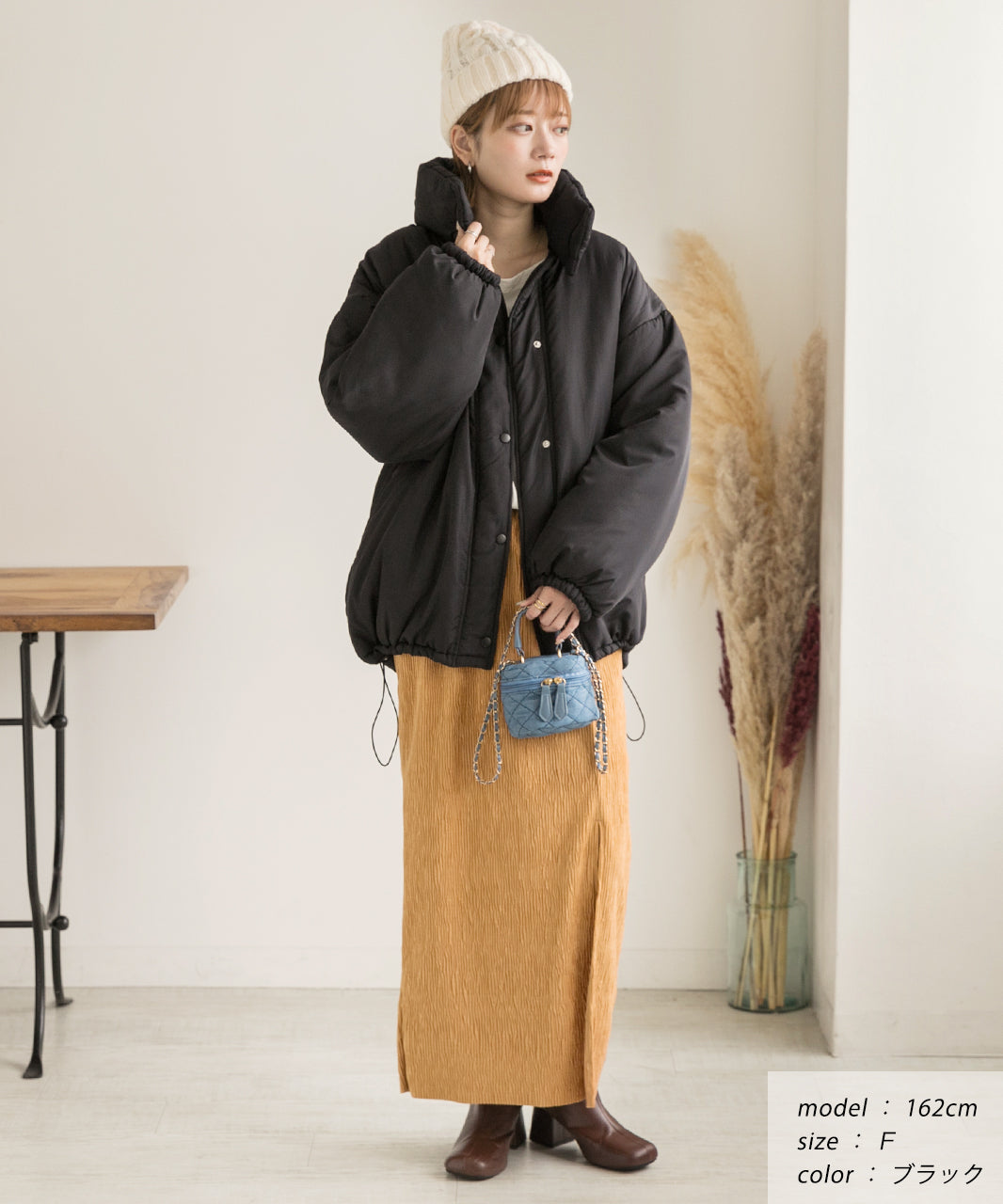 Adthie ad thie 【2023AW New Collection】 Detachable Neck Mid-Weight Blouson