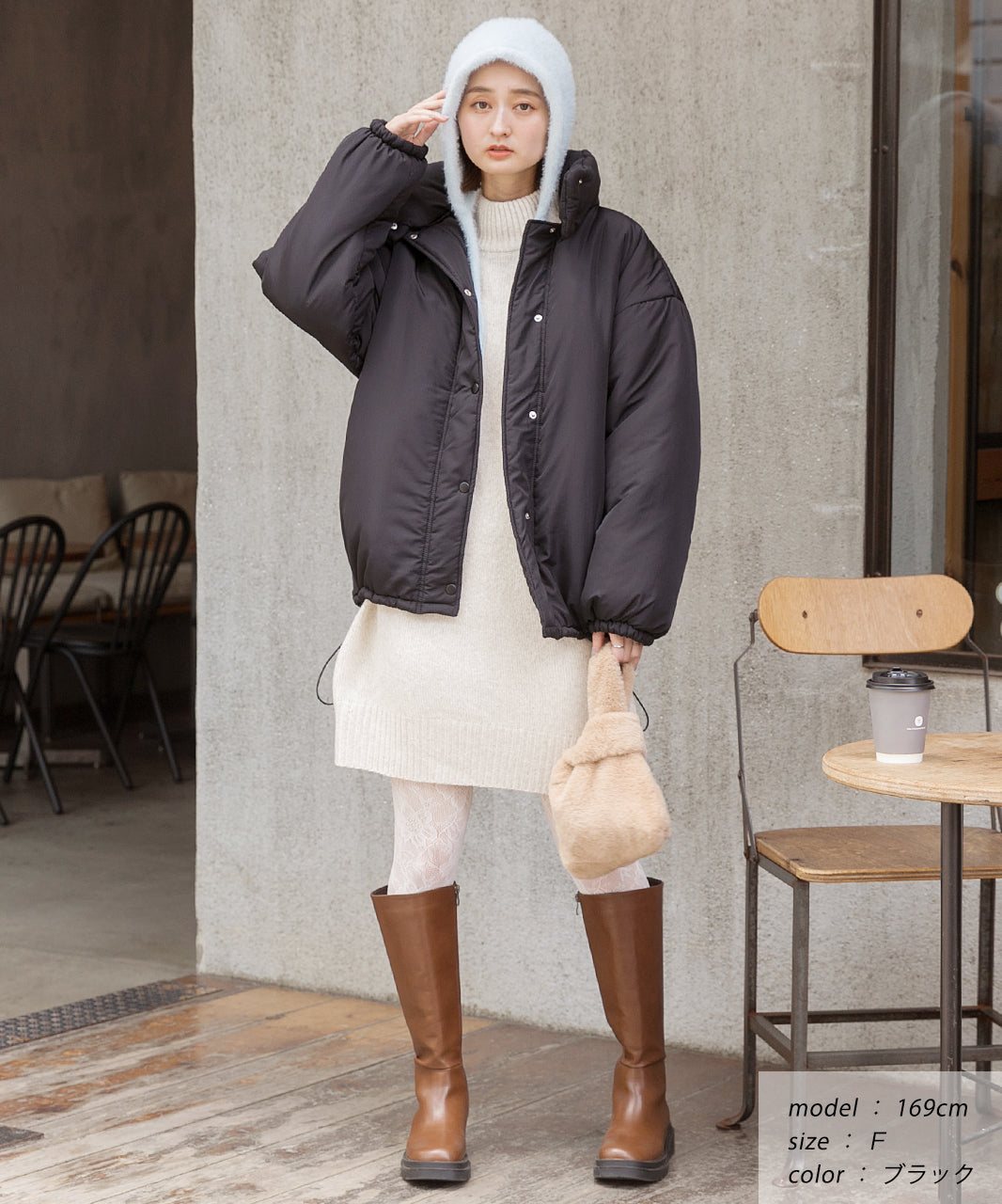 Adthie ad thie 【2023AW New Collection】 Detachable Neck Mid-Weight Blouson