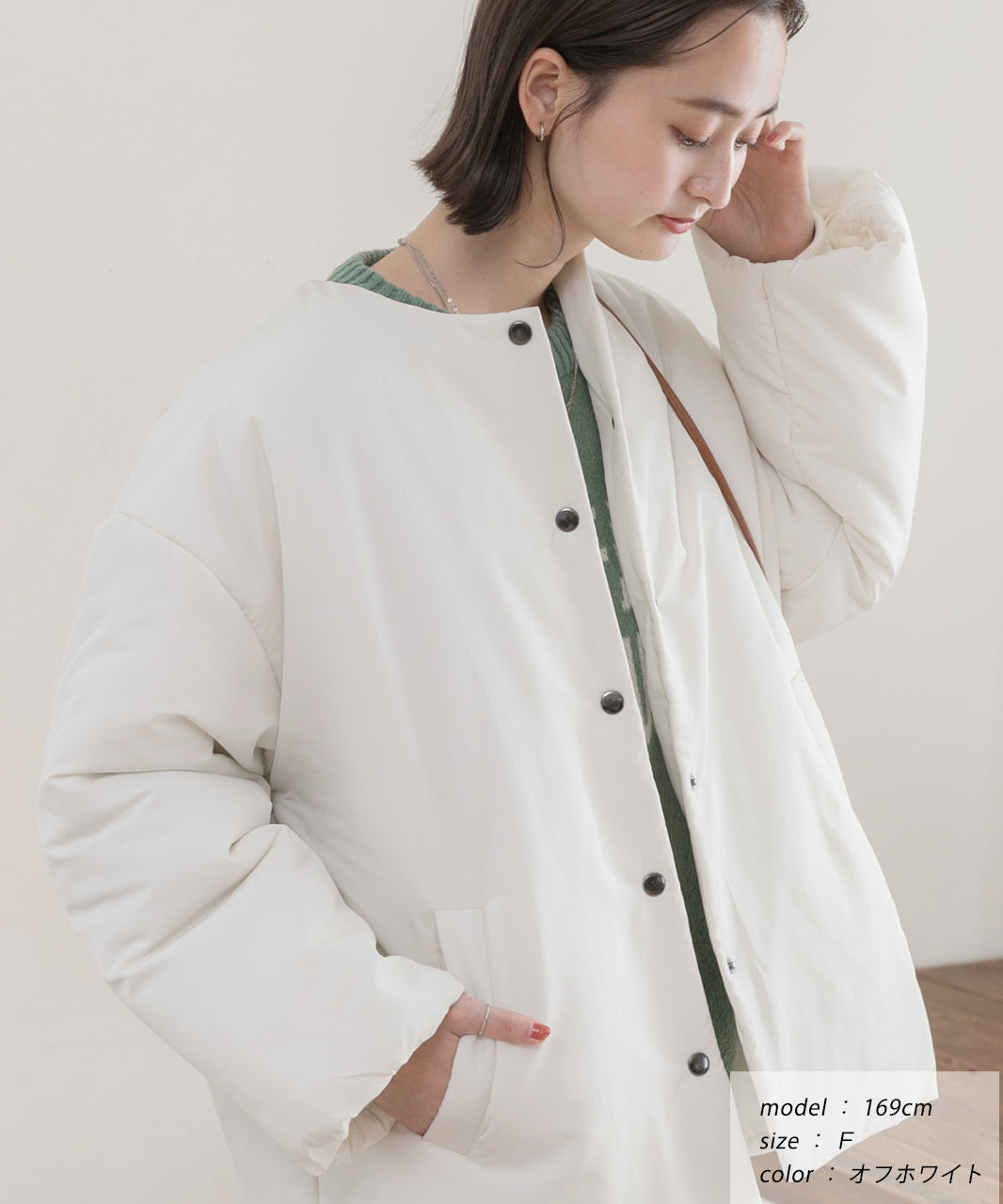 Ad Thie Co-Location Muffler Attached No-Collar Padded Jacket Lightweight Cold-Resistant Eco Down Outerwear Autumn Clothes Fall Winter Clothes Winter