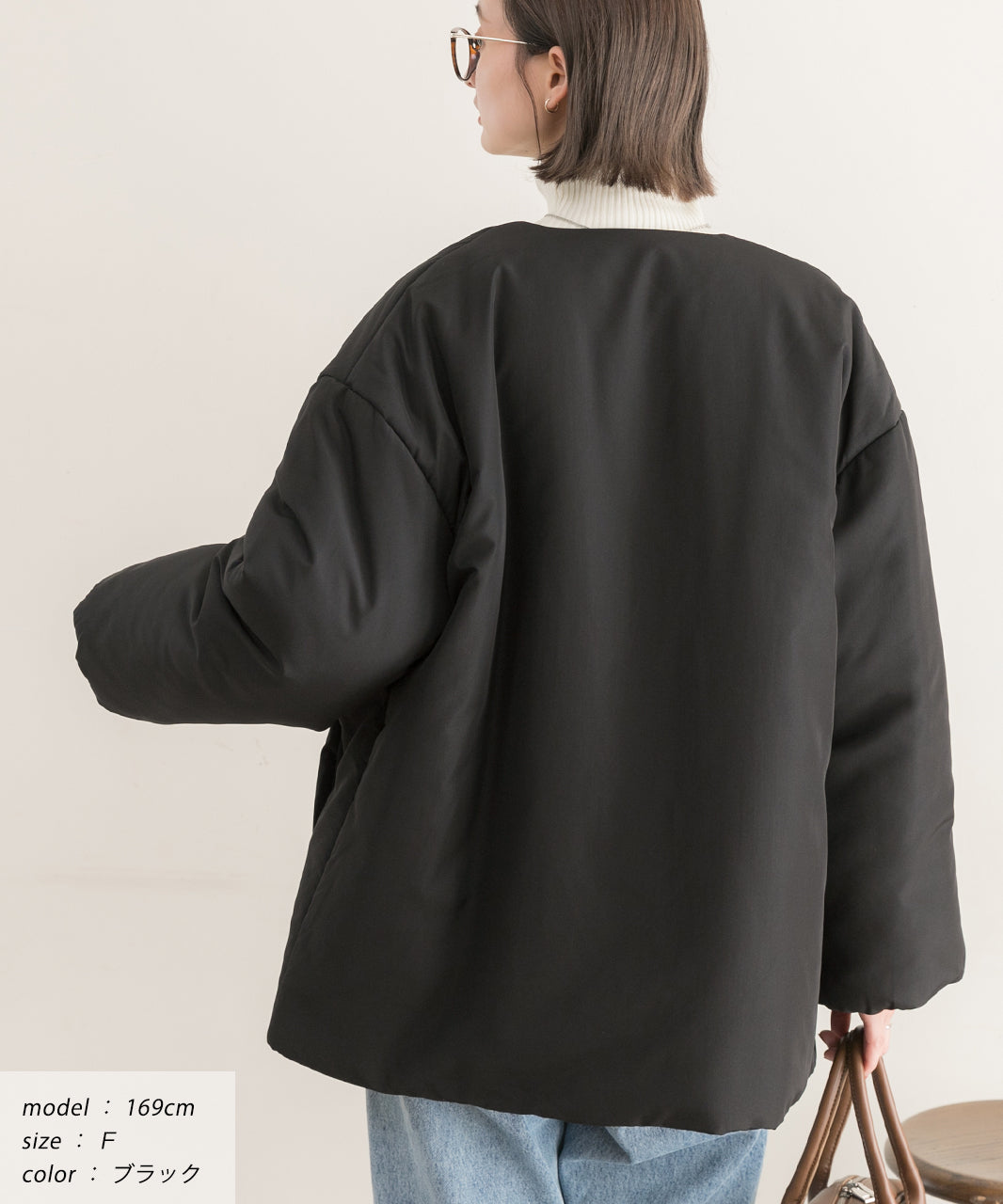 Ad Thie Co-Location Muffler Attached No-Collar Padded Jacket Lightweight Cold-Resistant Eco Down Outerwear Autumn Clothes Fall Winter Clothes Winter