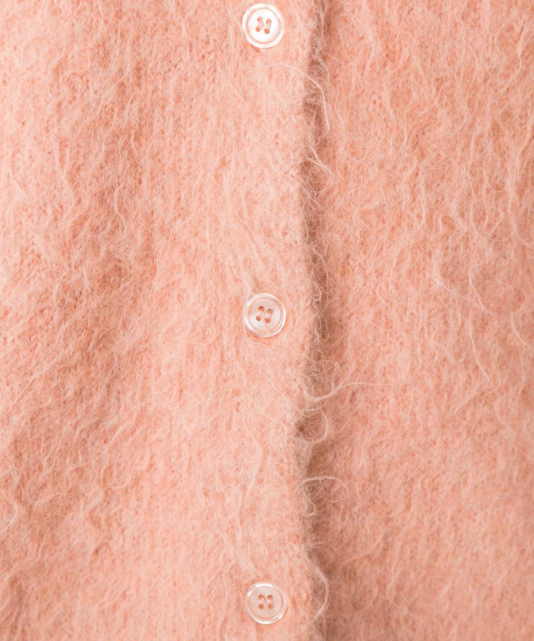 アドティエ ad thie オーバーシルエット ふんわりシャギーニットカーデ