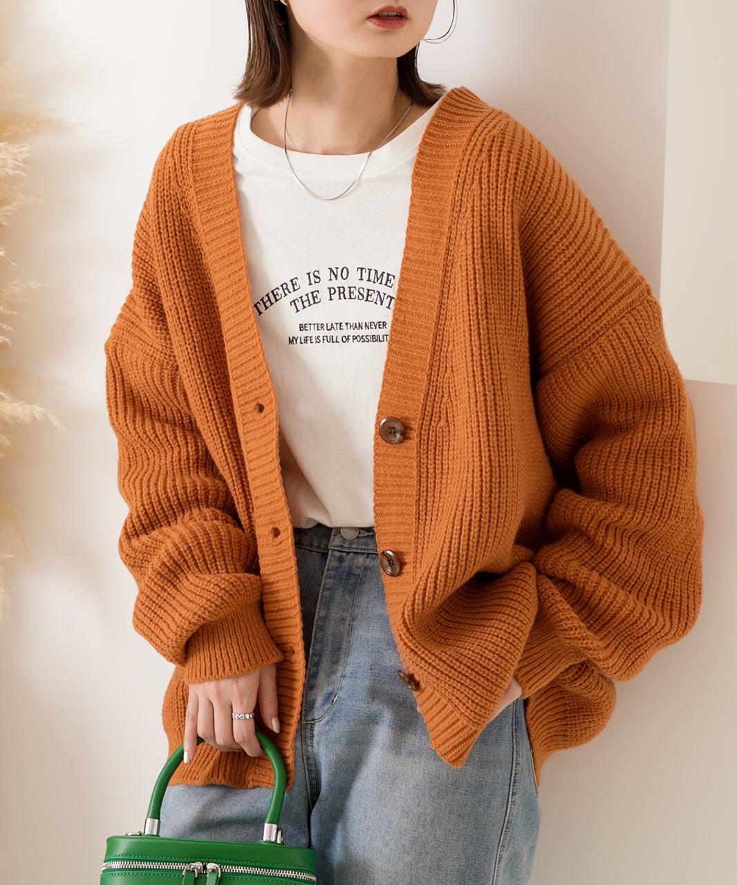 アドティエ ad thie ゆったり・カラフル ニットカーディガン