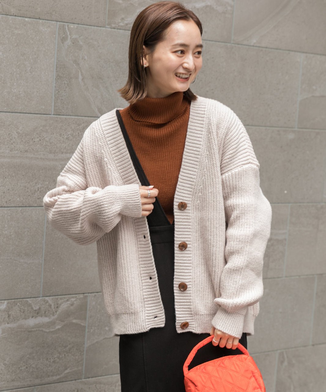 アドティエ ad thie ゆったり・カラフル ニットカーディガン