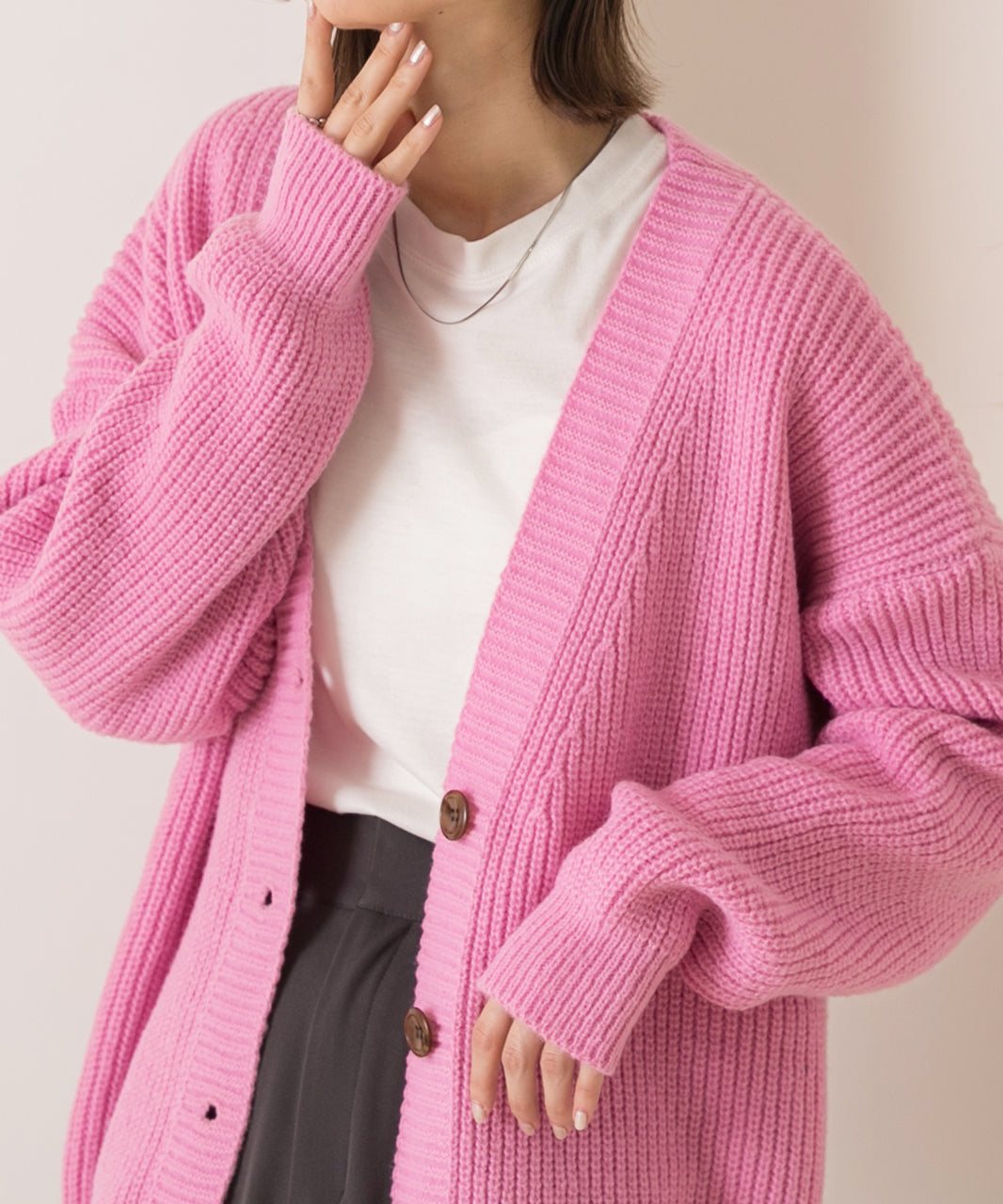 アドティエ ad thie ゆったり・カラフル ニットカーディガン