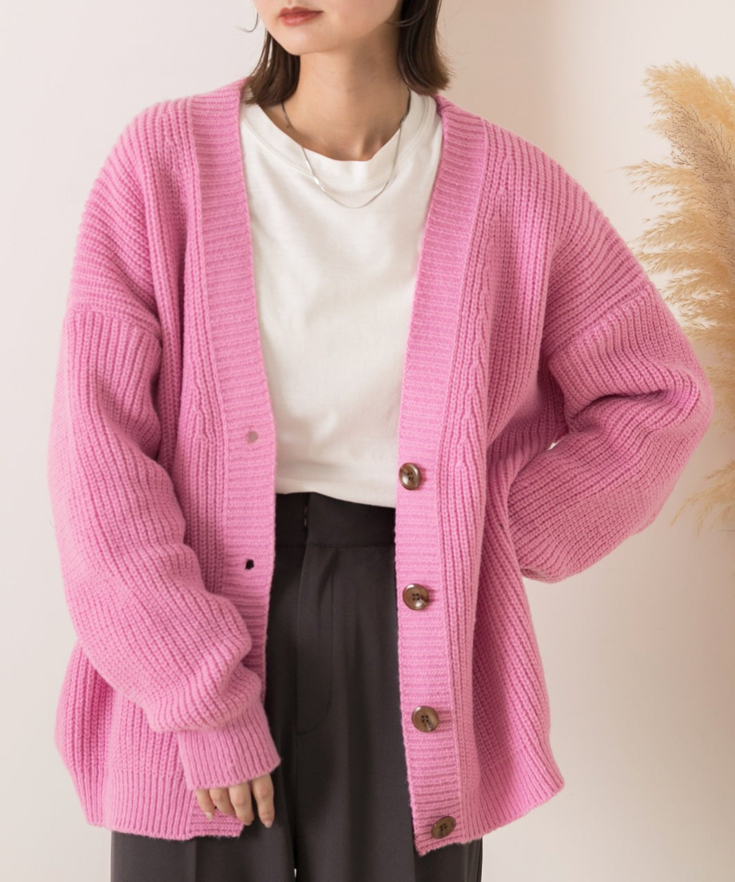 アドティエ ad thie ゆったり・カラフル ニットカーディガン