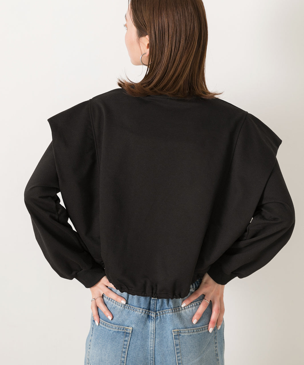 Adthie ad thie 【2024SS New Collection】Drawstring Hem Tuck Shoulder Top