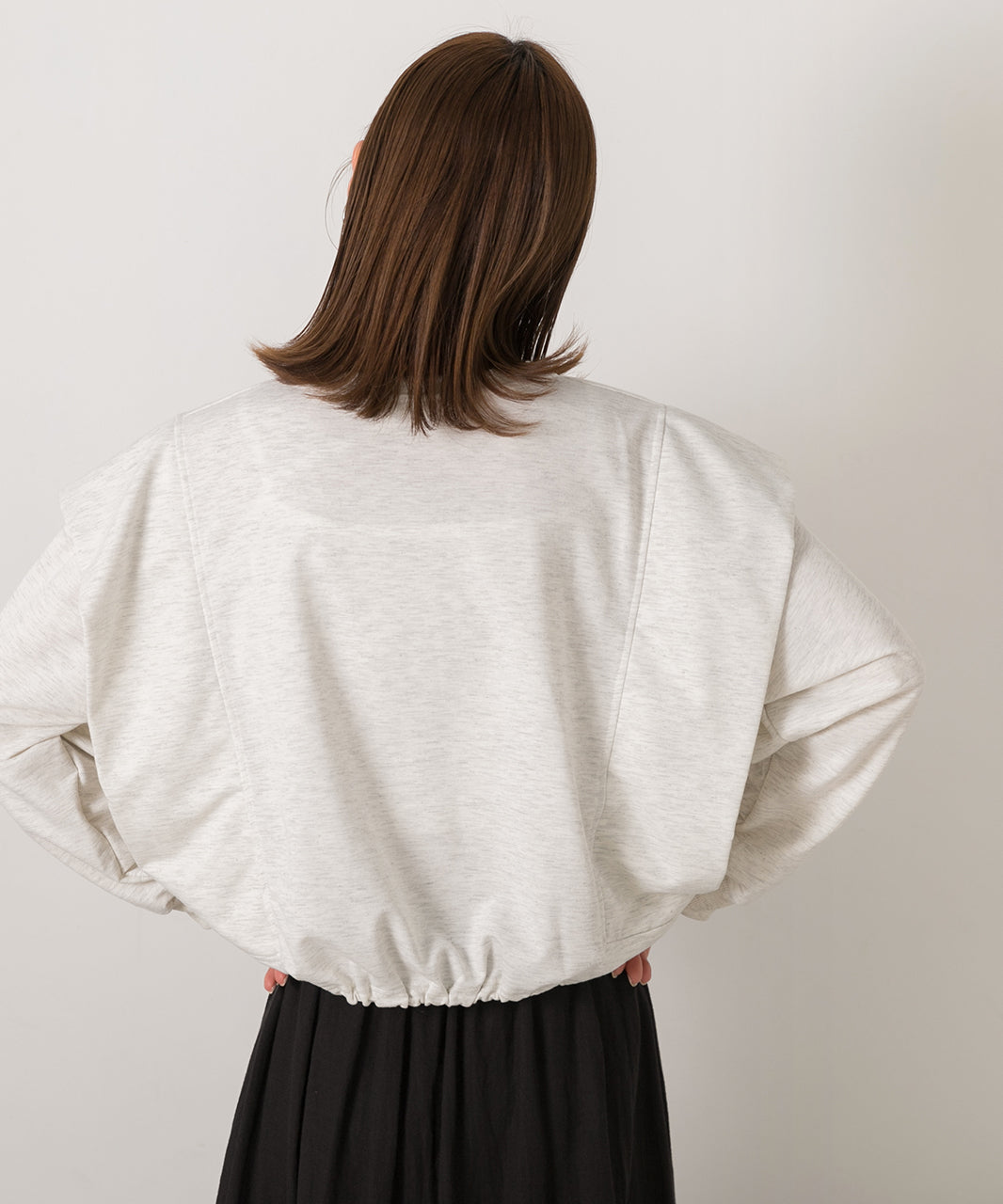 Adthie ad thie 【2024SS New Collection】Drawstring Hem Tuck Shoulder Top