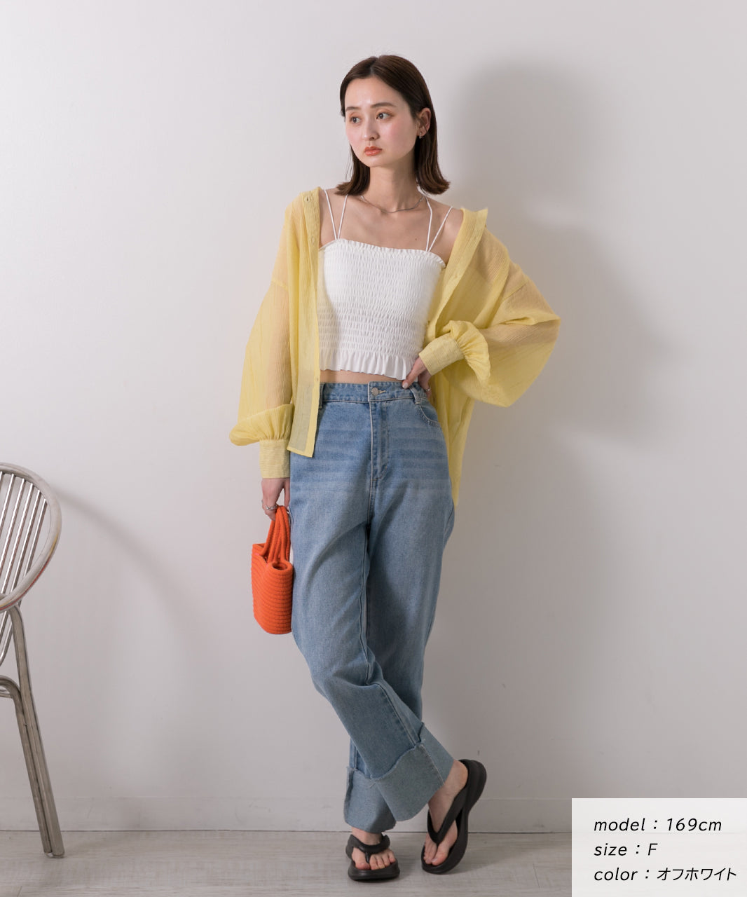 Adthie ad thie 【2024SS New Collection】 Back Cross Shirring Camisole