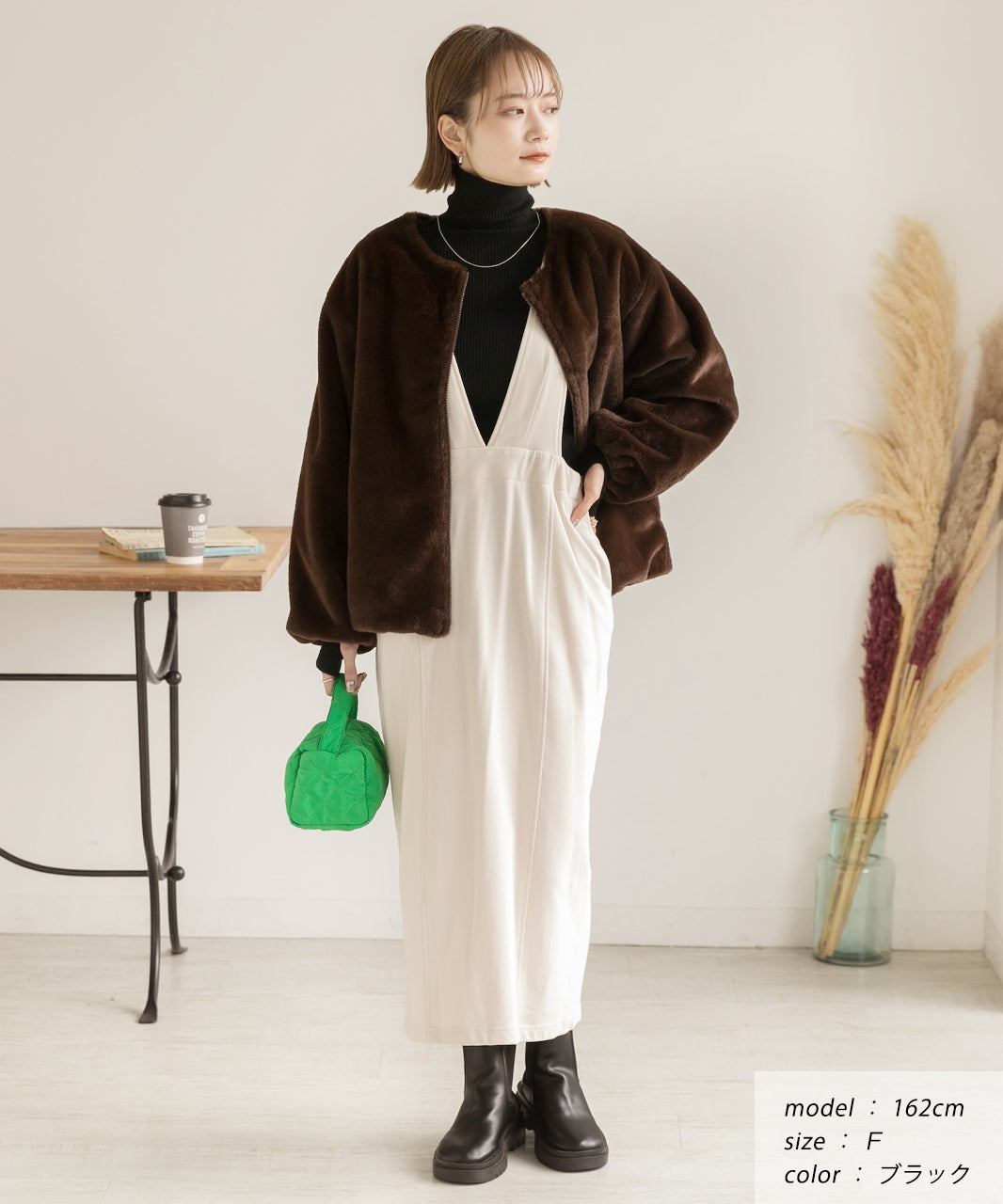 アドティエ ad thie サムホールデザイン ベーシックハイネックニット