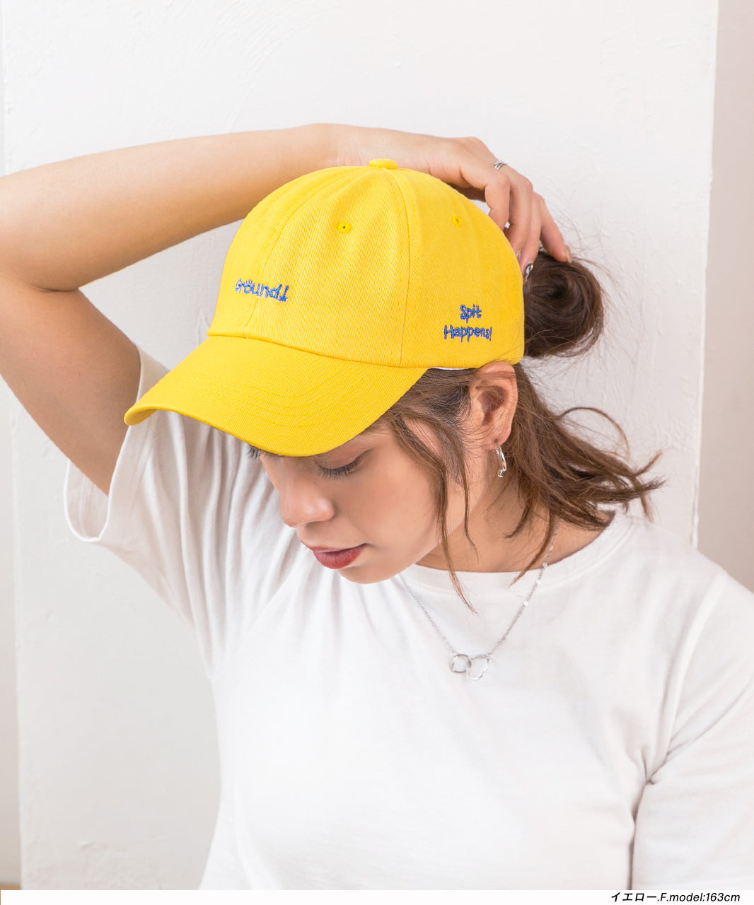 アドティエ ad thie コットン100% 刺繍ロゴキャップ カラフル シンプル アジャスト パステル オールシーズン （イエロー） イエロー
