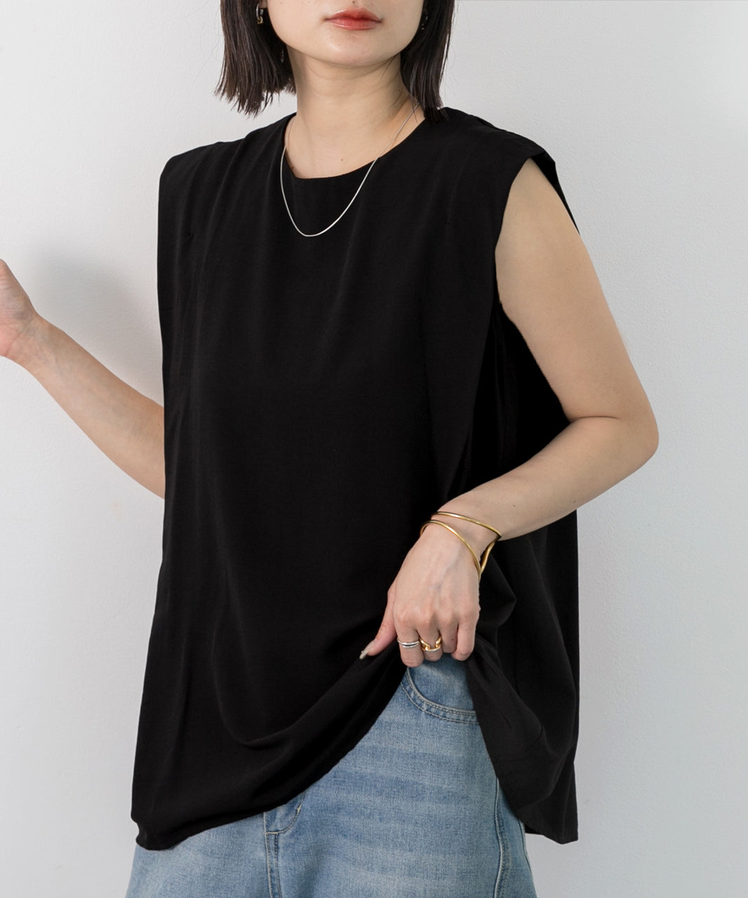 Adthie ad thie 【2024SS New Collection】 French Sleeve Blouse