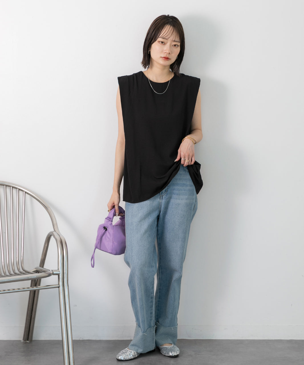 Adthie ad thie 【2024SS New Collection】 French Sleeve Blouse