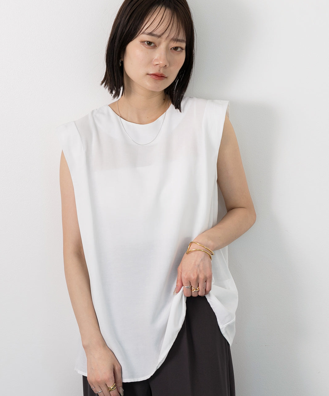 Adthie ad thie 【2024SS New Collection】 French Sleeve Blouse