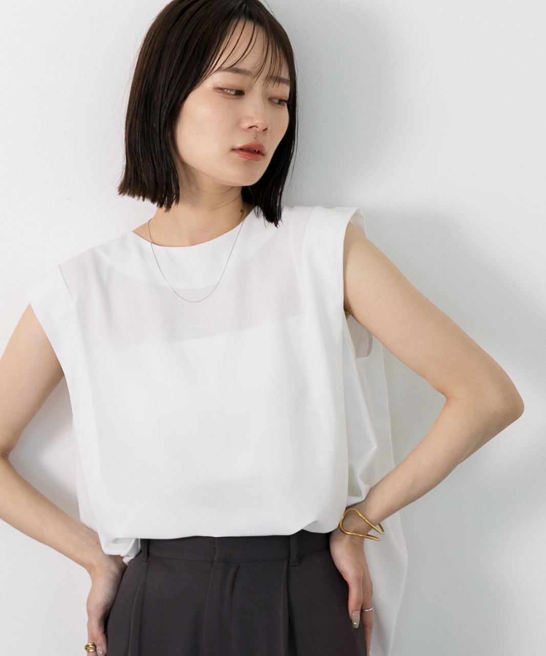 Adthie ad thie 【2024SS New Collection】 French Sleeve Blouse