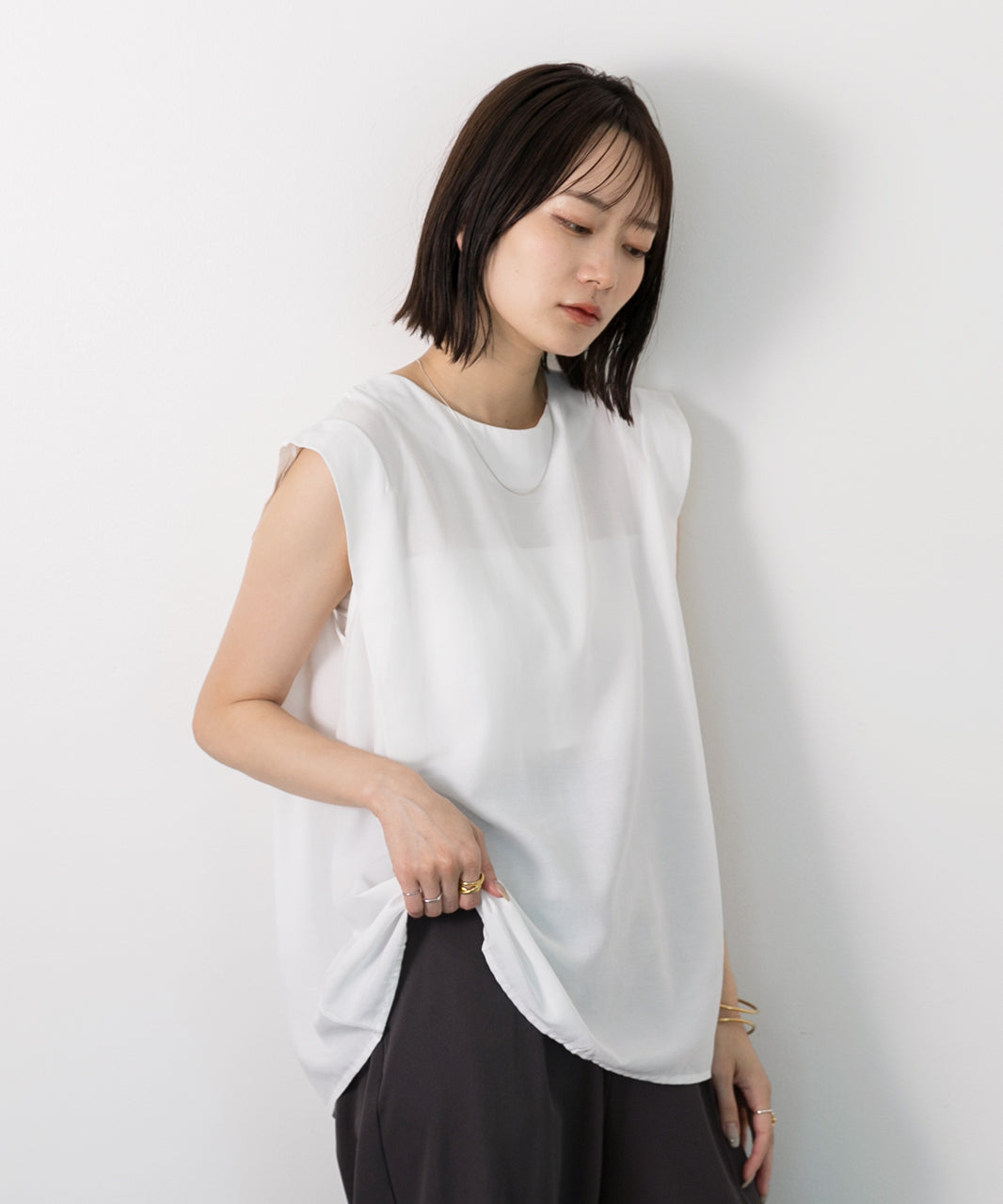 Adthie ad thie 【2024SS New Collection】 French Sleeve Blouse