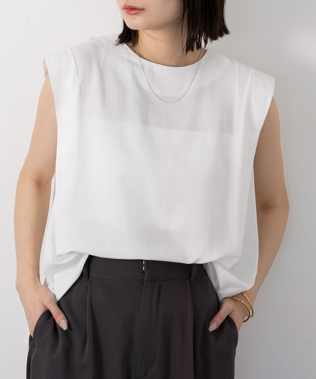Adthie ad thie 【2024SS New Collection】 French Sleeve Blouse