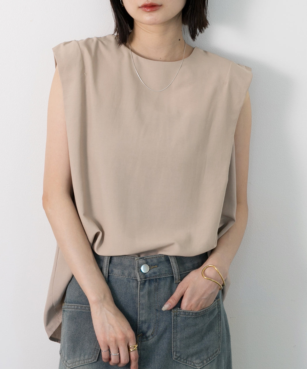 Adthie ad thie 【2024SS New Collection】 French Sleeve Blouse