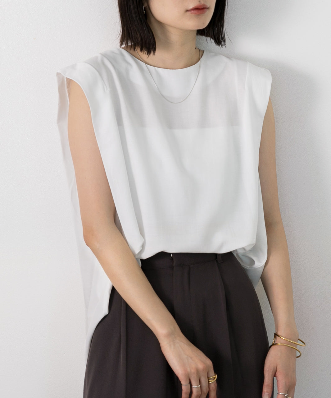 Adthie ad thie 【2024SS New Collection】 French Sleeve Blouse