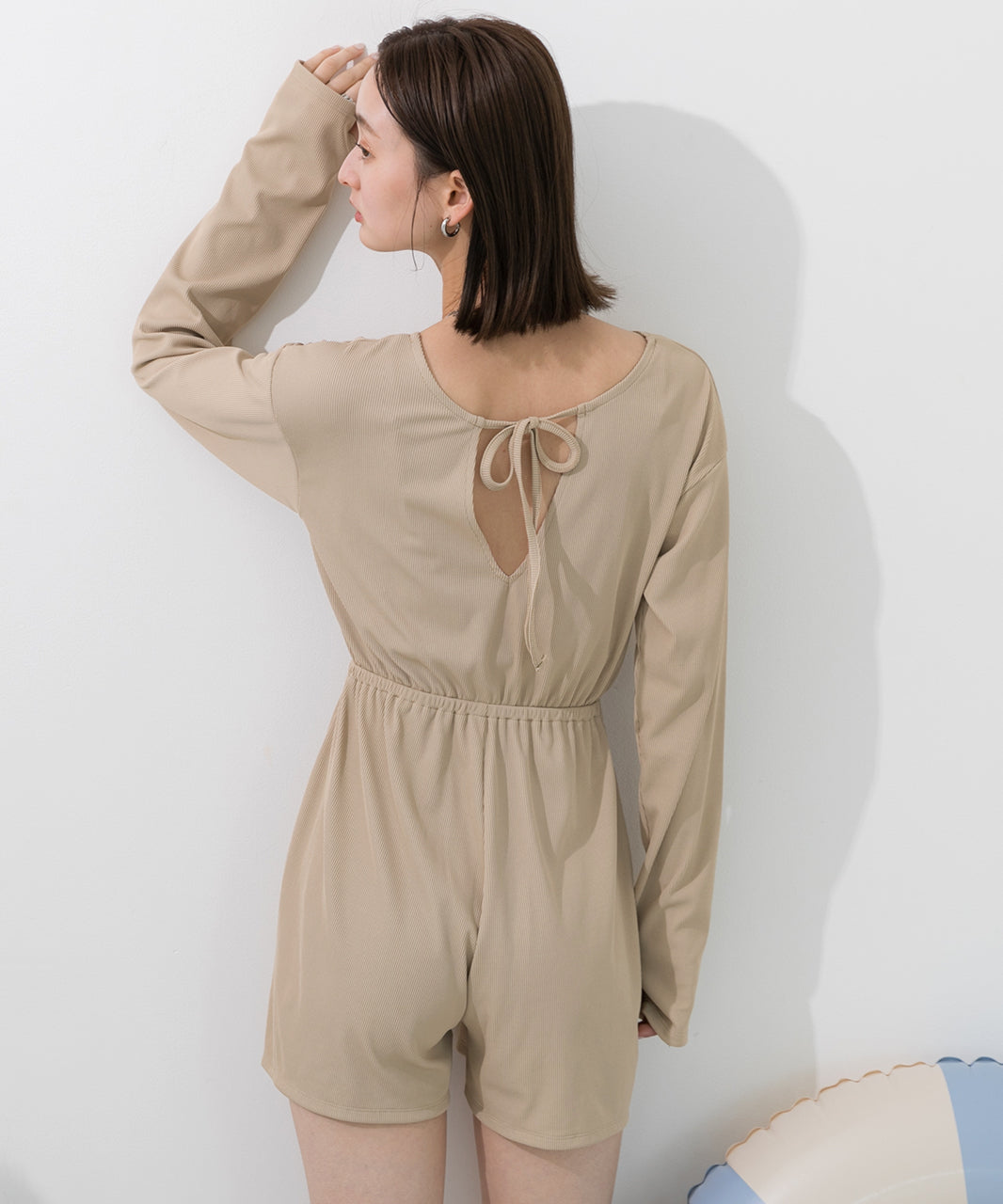 Adthie ad thie 【2024SS New Arrival】 Rib Material Rush Guard All-in-One 【Non-Returnable Item】