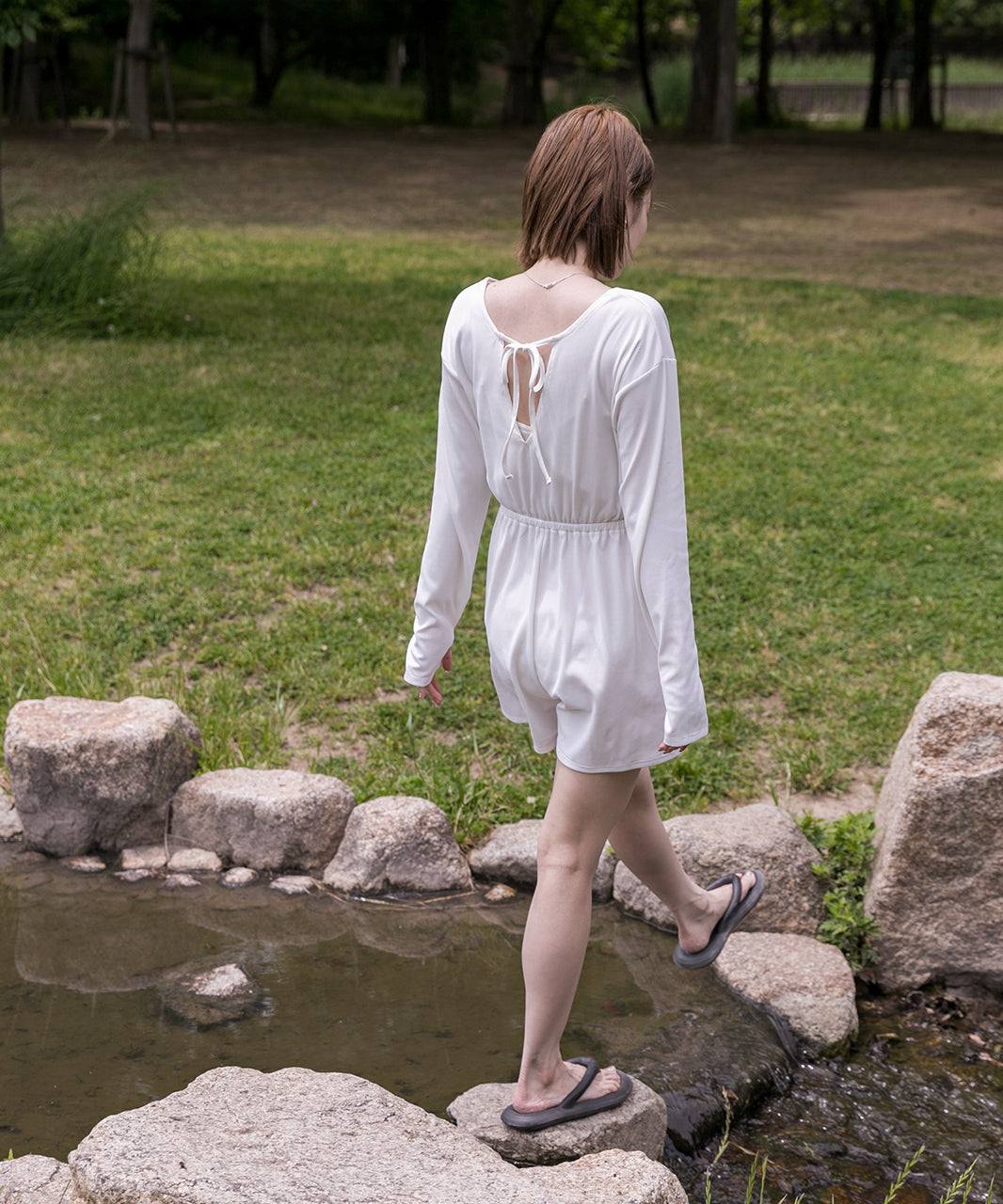 Adthie ad thie 【2024SS New Arrival】 Rib Material Rush Guard All-in-One 【Non-Returnable Item】