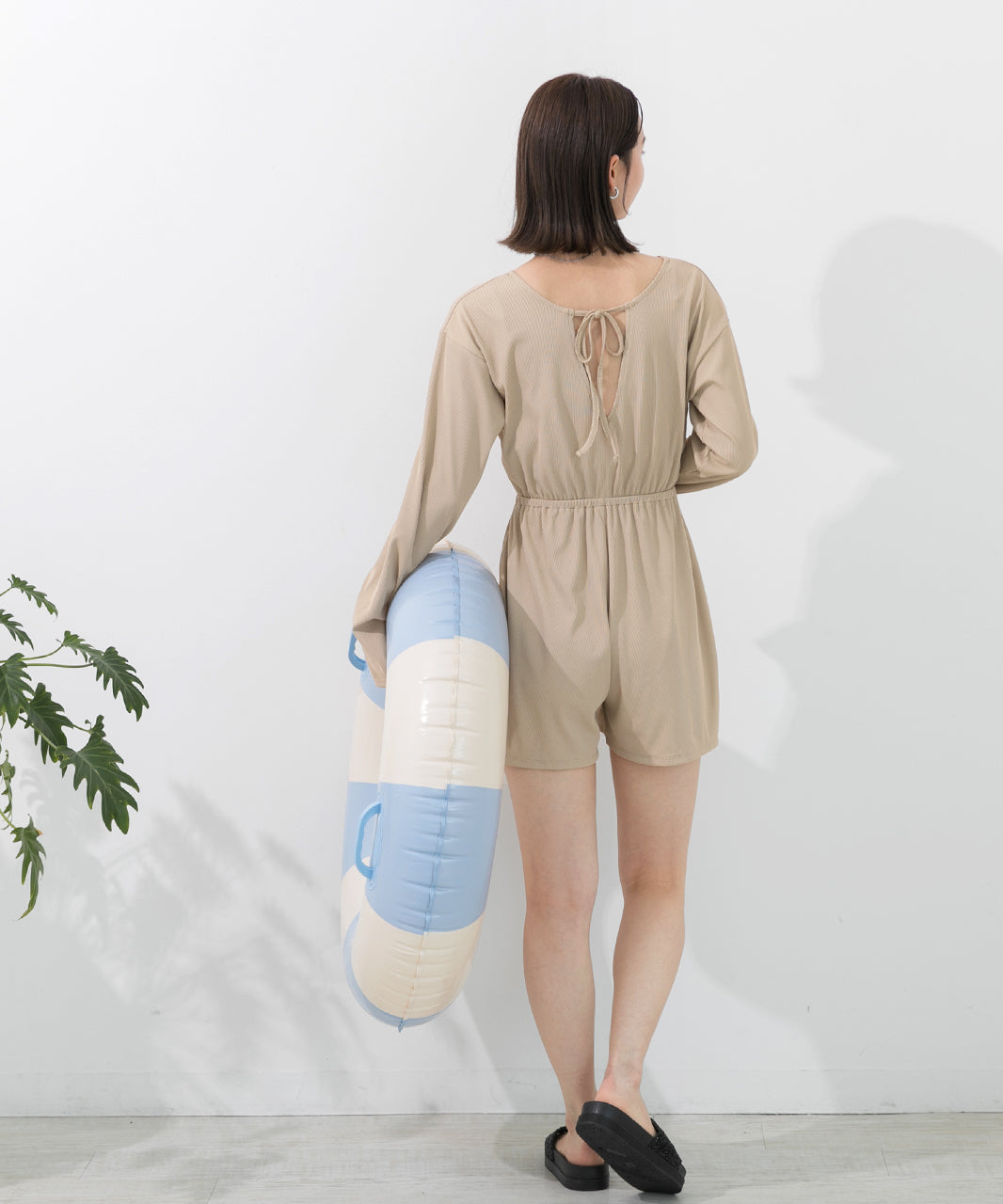 Adthie ad thie 【2024SS New Arrival】 Rib Material Rush Guard All-in-One 【Non-Returnable Item】