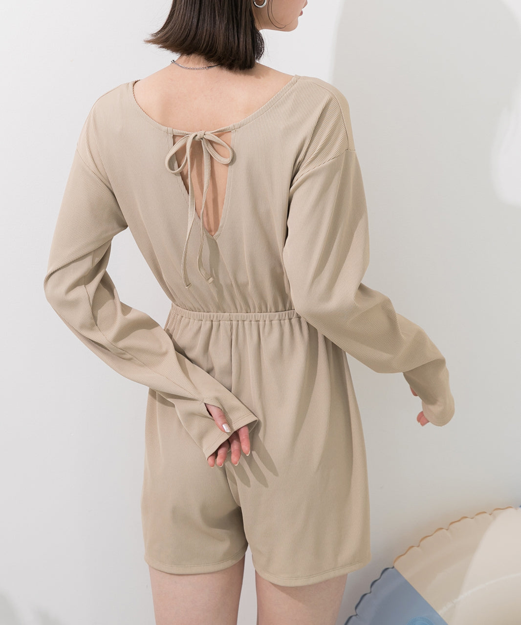 Adthie ad thie 【2024SS New Arrival】 Rib Material Rush Guard All-in-One 【Non-Returnable Item】