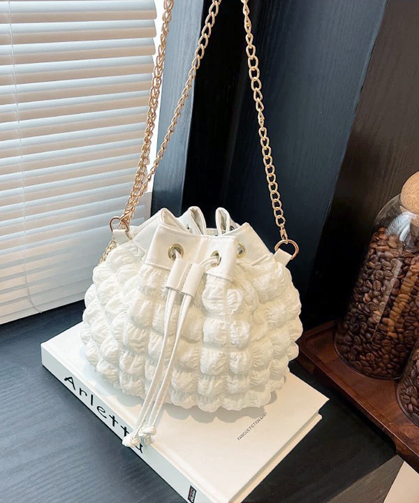 アドティエ ad thie 【2025SS新作】ポップコーンバケットチェーンバッグ （オフホワイト） オフホワイト