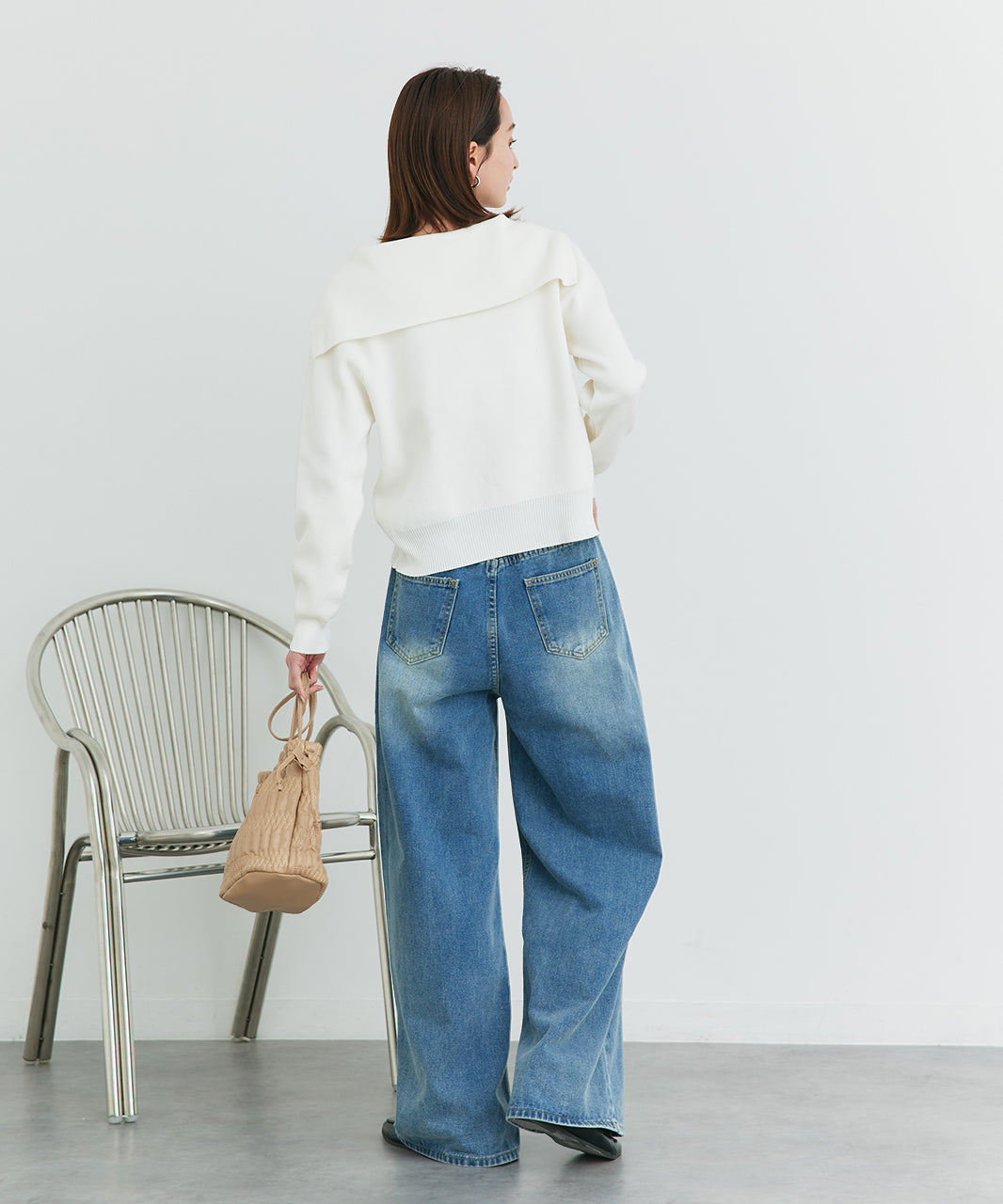 アドティエ ad thie 【2025SS新作】セーラーカラーダブルジップニットカーディガン （OTH3） OTH3