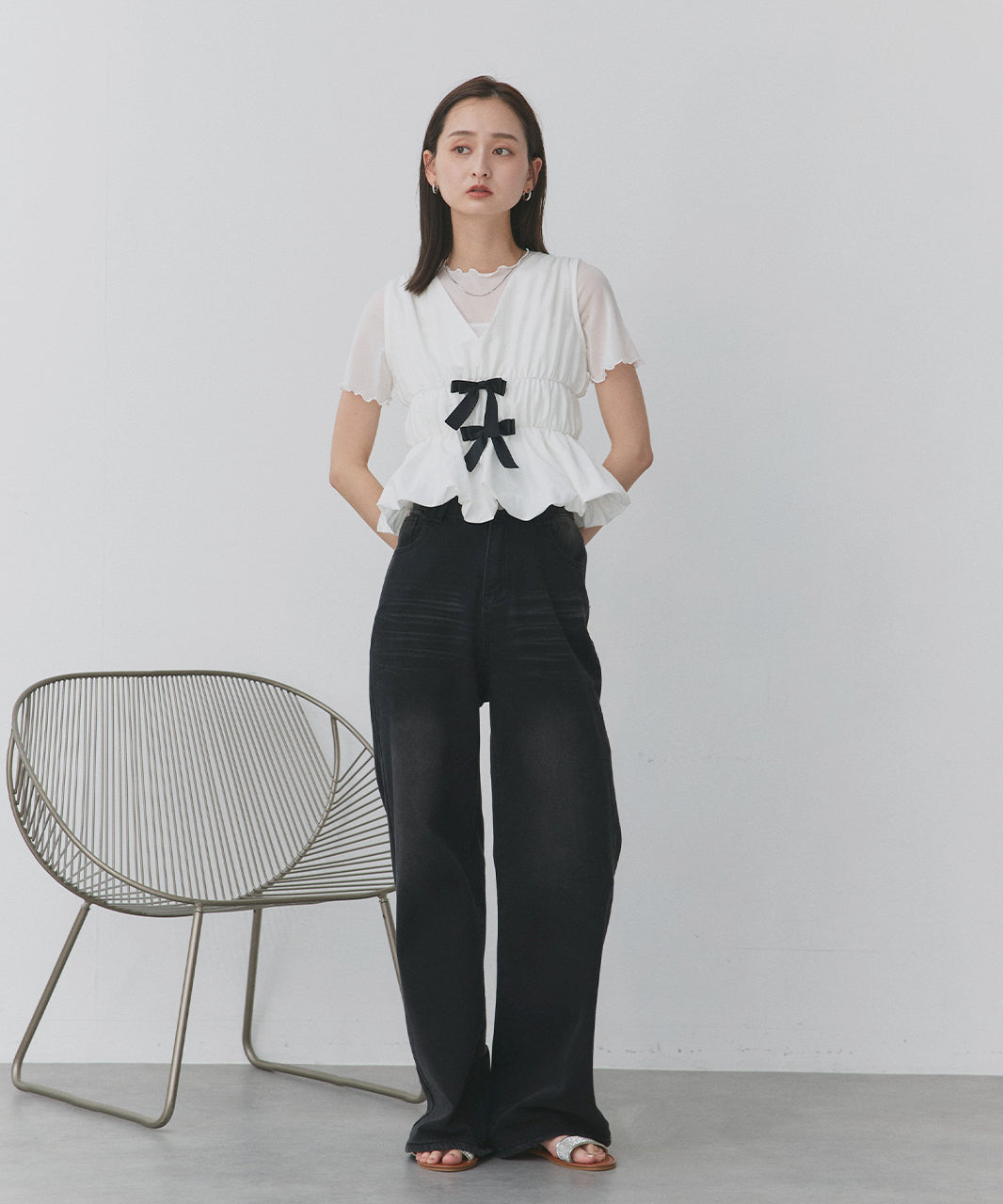 アドティエ ad thie メローカラーT （ライトグリーン） ライトグリーン