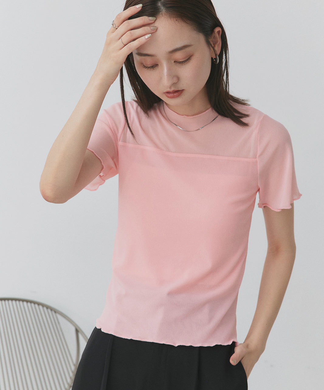 アドティエ ad thie メローカラーT （ライトグリーン） ライトグリーン