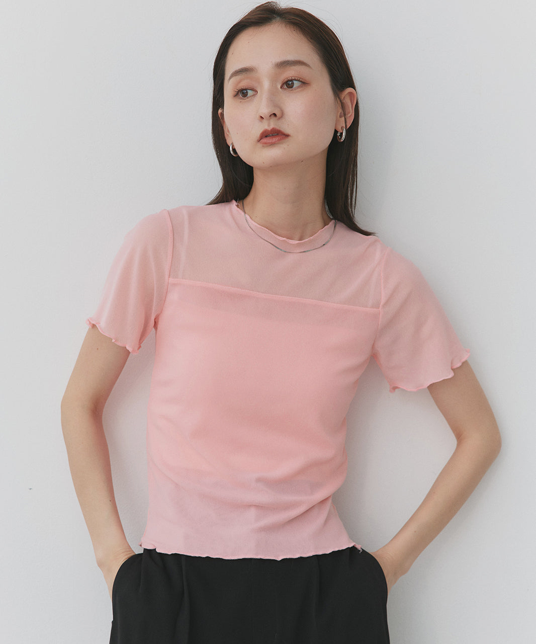 アドティエ ad thie メローカラーT （ライトグリーン） ライトグリーン