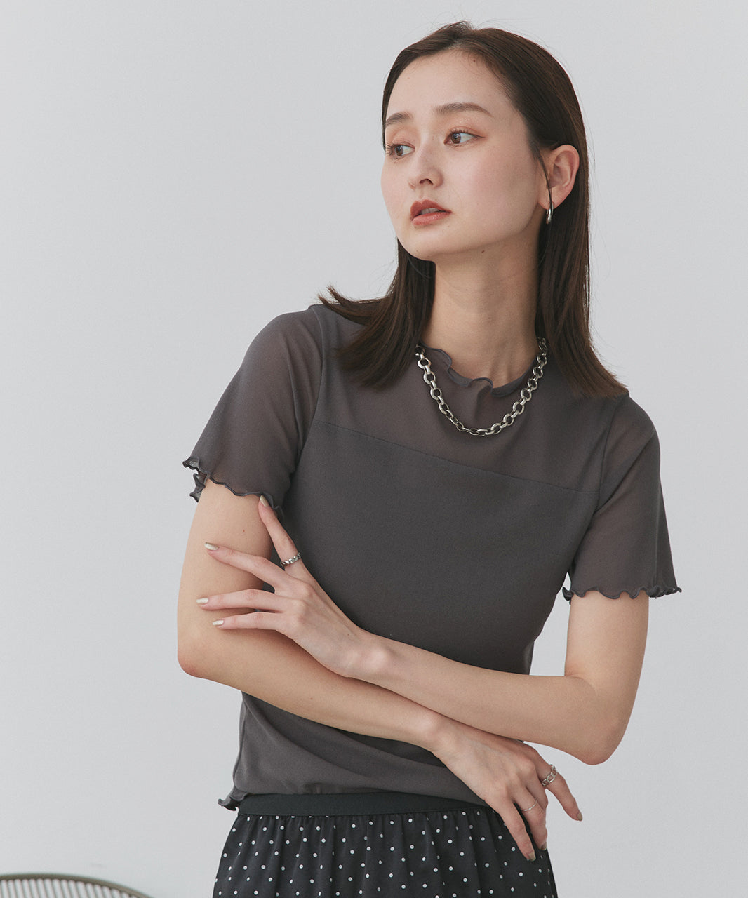 アドティエ ad thie メローカラーT （ライトグリーン） ライトグリーン