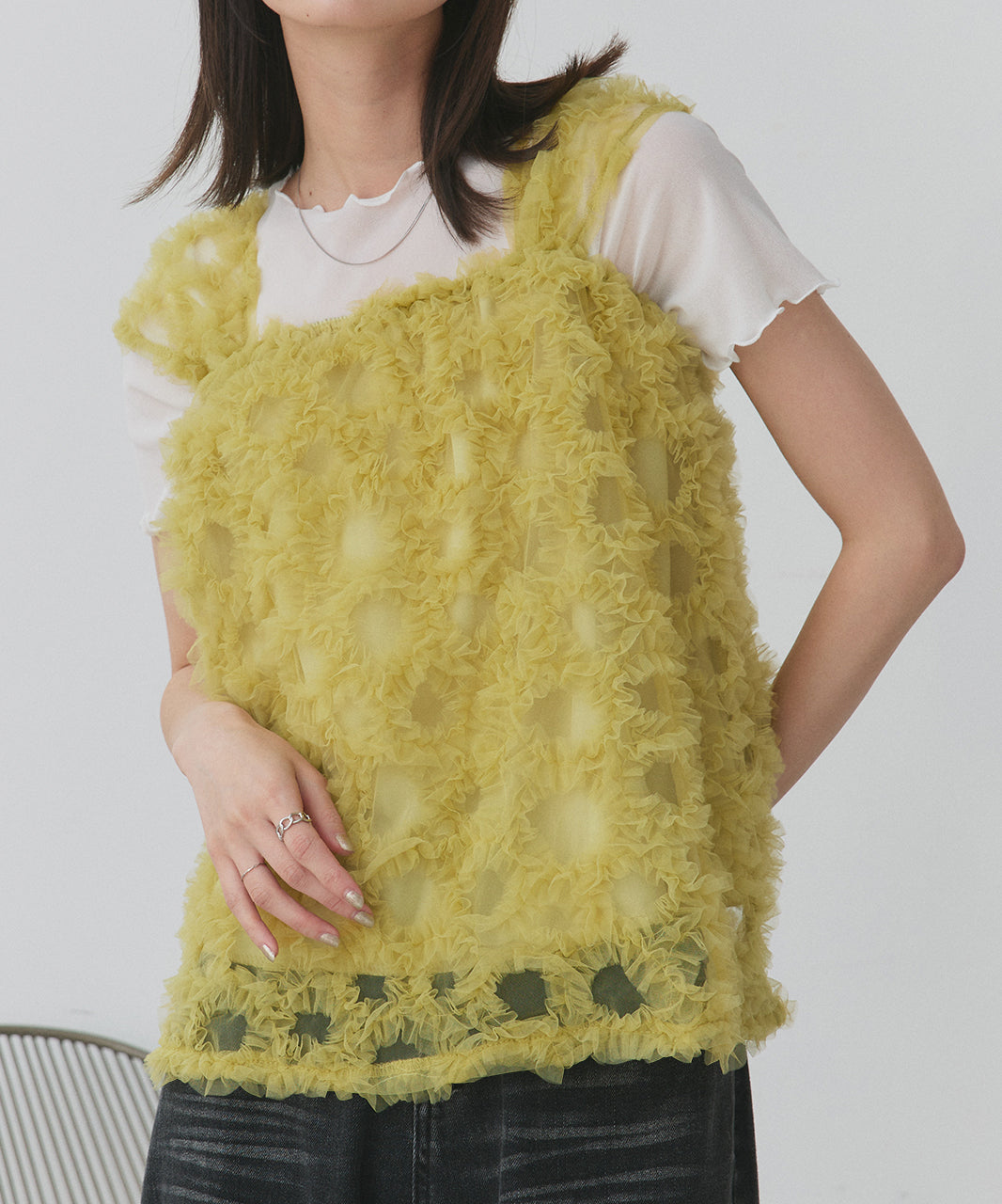 アドティエ ad thie メローカラーT （ブラック） ブラック