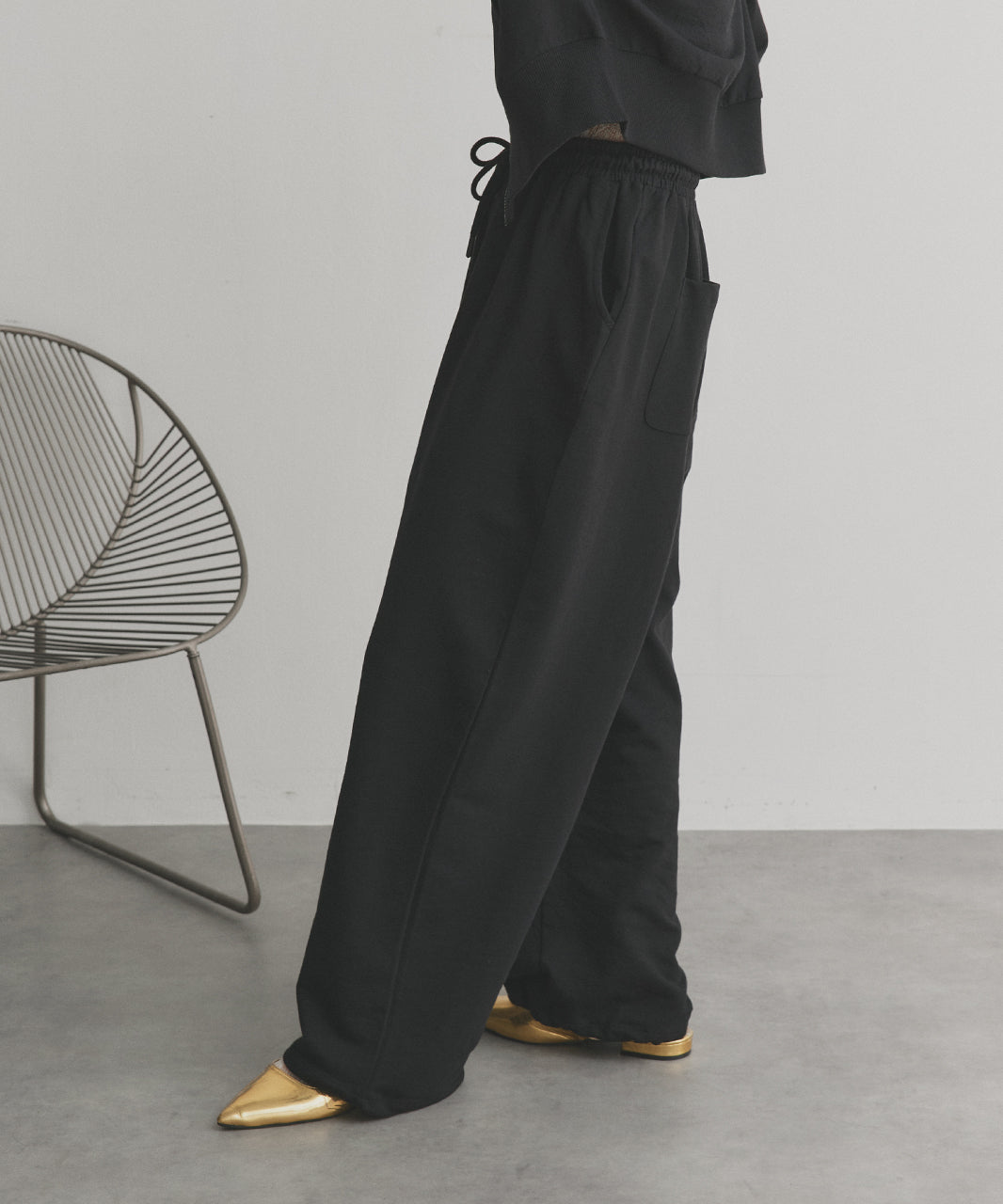 アドティエ ad thie 【2025AW新作】スウェットイージーワイドパンツ （ブラウン） ブラウン