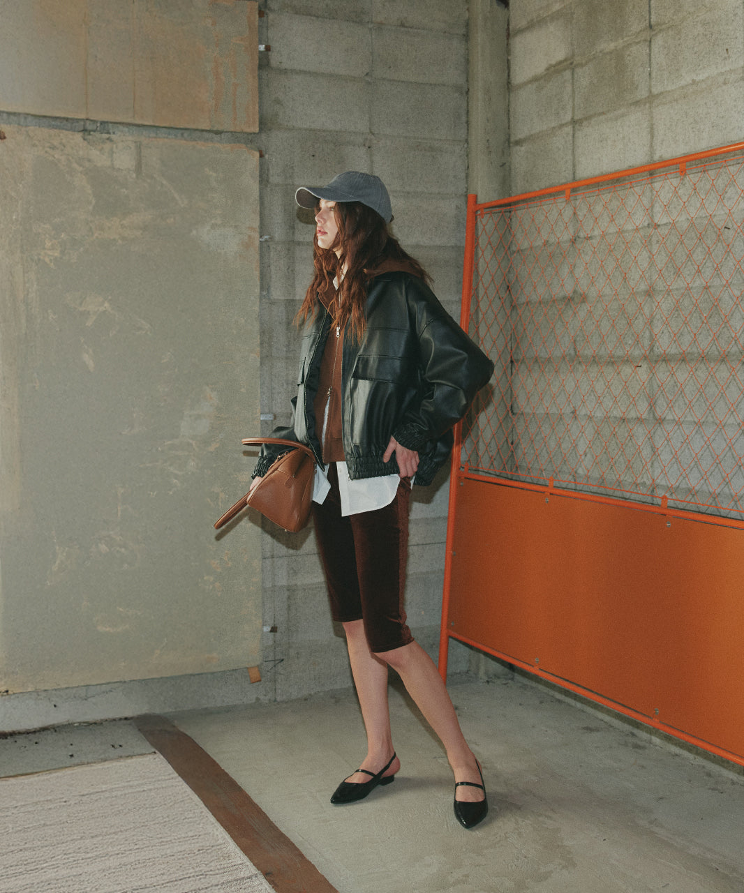 アドティエ ad thie 【2025AW新作】ダブルジップスウェットパーカー （チャコール） チャコール