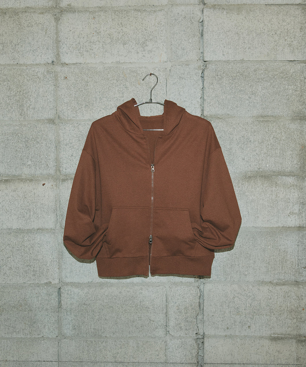 アドティエ ad thie 【2025AW新作】ダブルジップスウェットパーカー （チャコール） チャコール