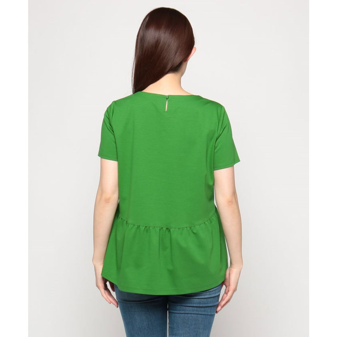 キャラ・オ・クルス CARA O CRUZ 洗える ペプラム切替Tシャツ （オレンジ系） オレンジ系