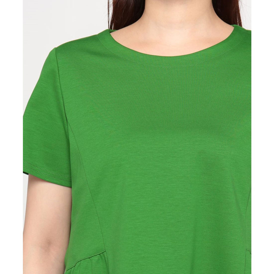 キャラ・オ・クルス CARA O CRUZ 洗える ペプラム切替Tシャツ （オレンジ系） オレンジ系