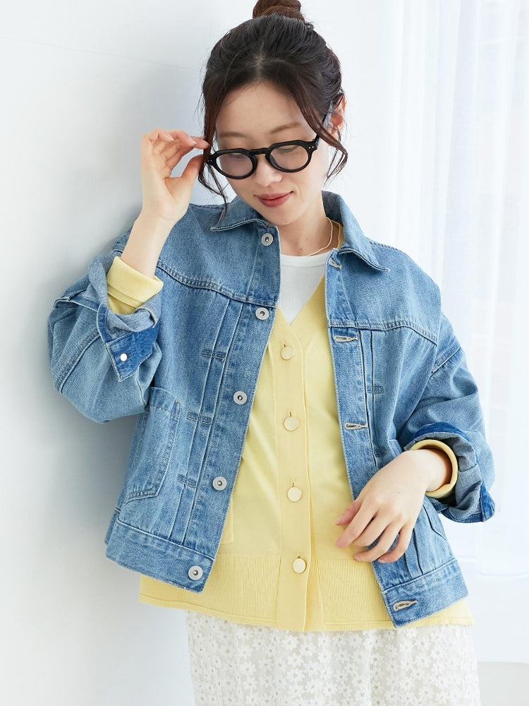 ルクールブラン le.coeur blanc ハイゲージVネックカーディガン （イエロー） イエロー