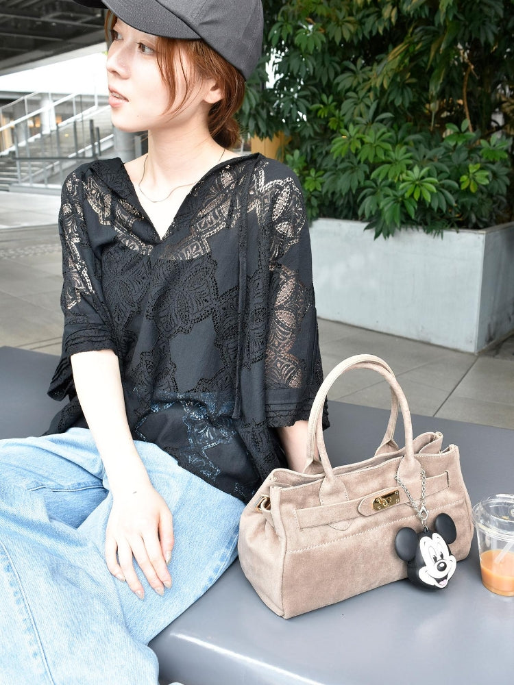 ルクールブラン le.coeur blanc スエードスクエアトート （ブラウン） ブラウン