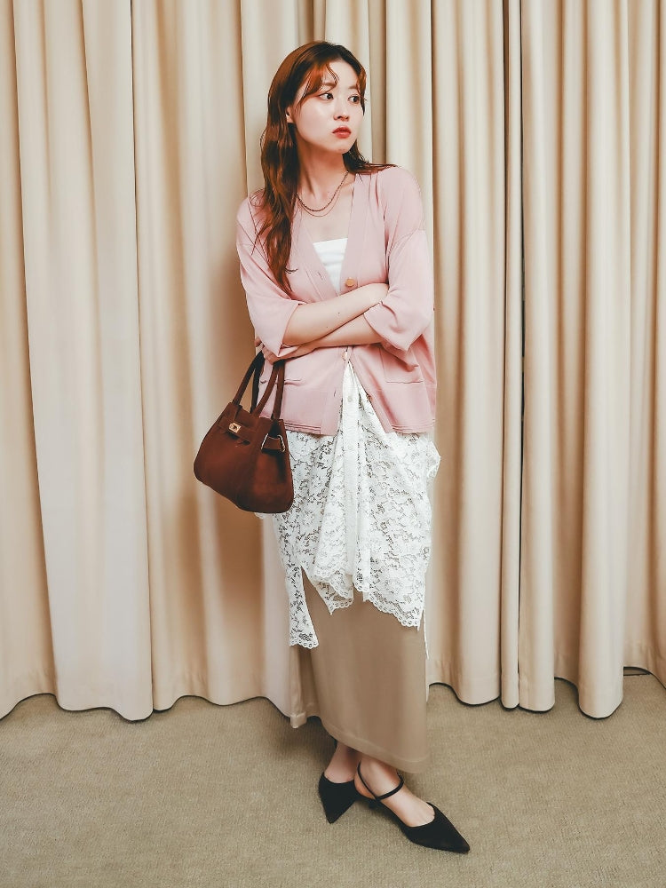 ルクールブラン le.coeur blanc スエードスクエアトート （ブラウン） ブラウン