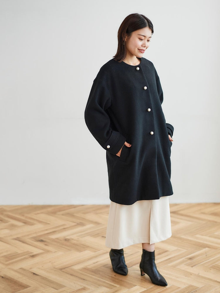 le.coeur blanc Perle Peche パールツキコート