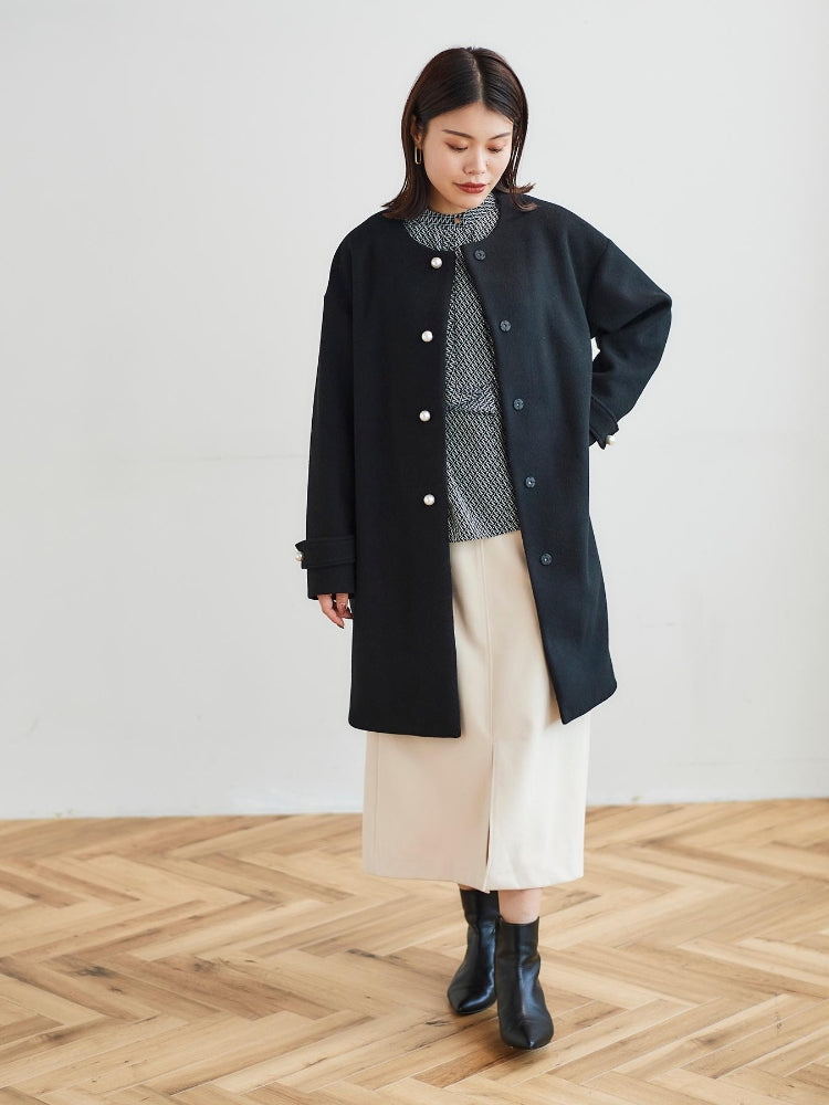 le.coeur blanc Perle Peche パールツキコート